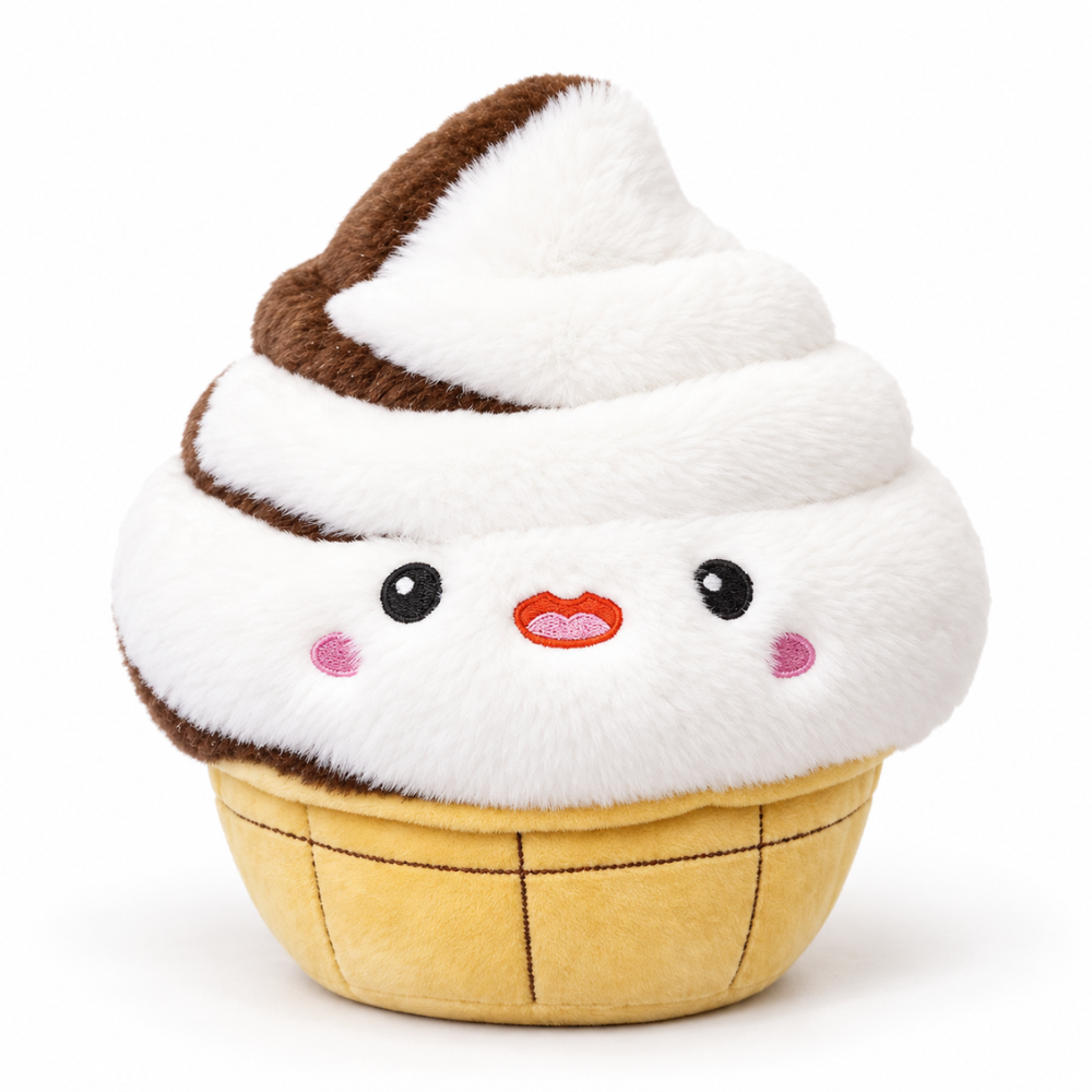 My Tiny Muffin Chocolate Swirl Ice Cream Plush Toy