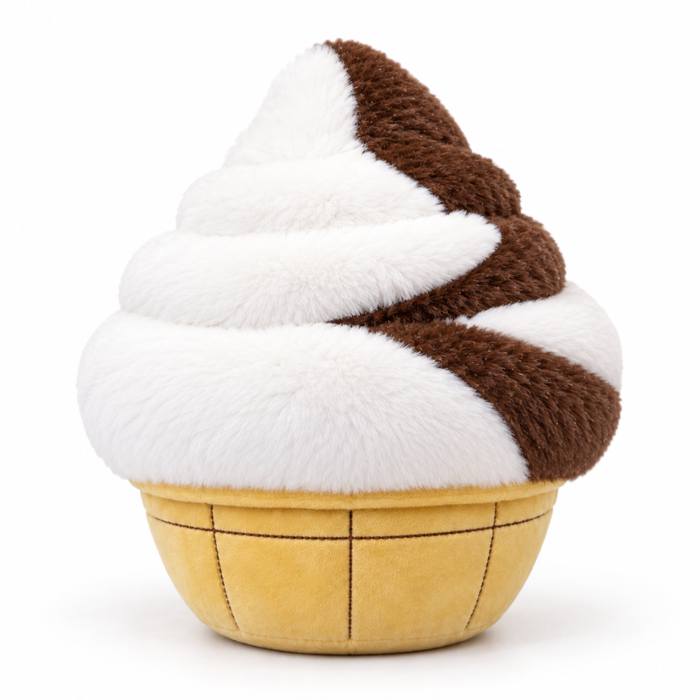 My Tiny Muffin Chocolate Swirl Ice Cream Plush Toy