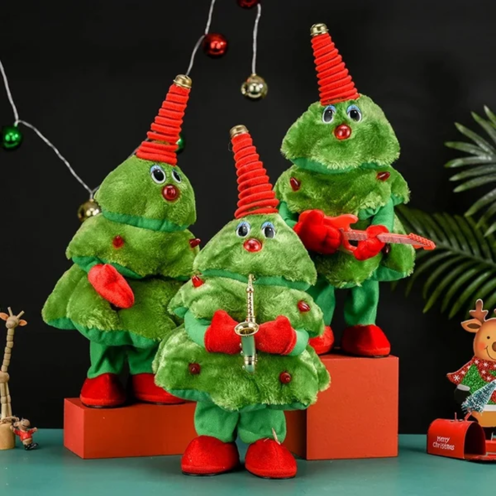 ChristmasTunes Musical Christmas Toy – Dancing Plush Decoration with LED Lights