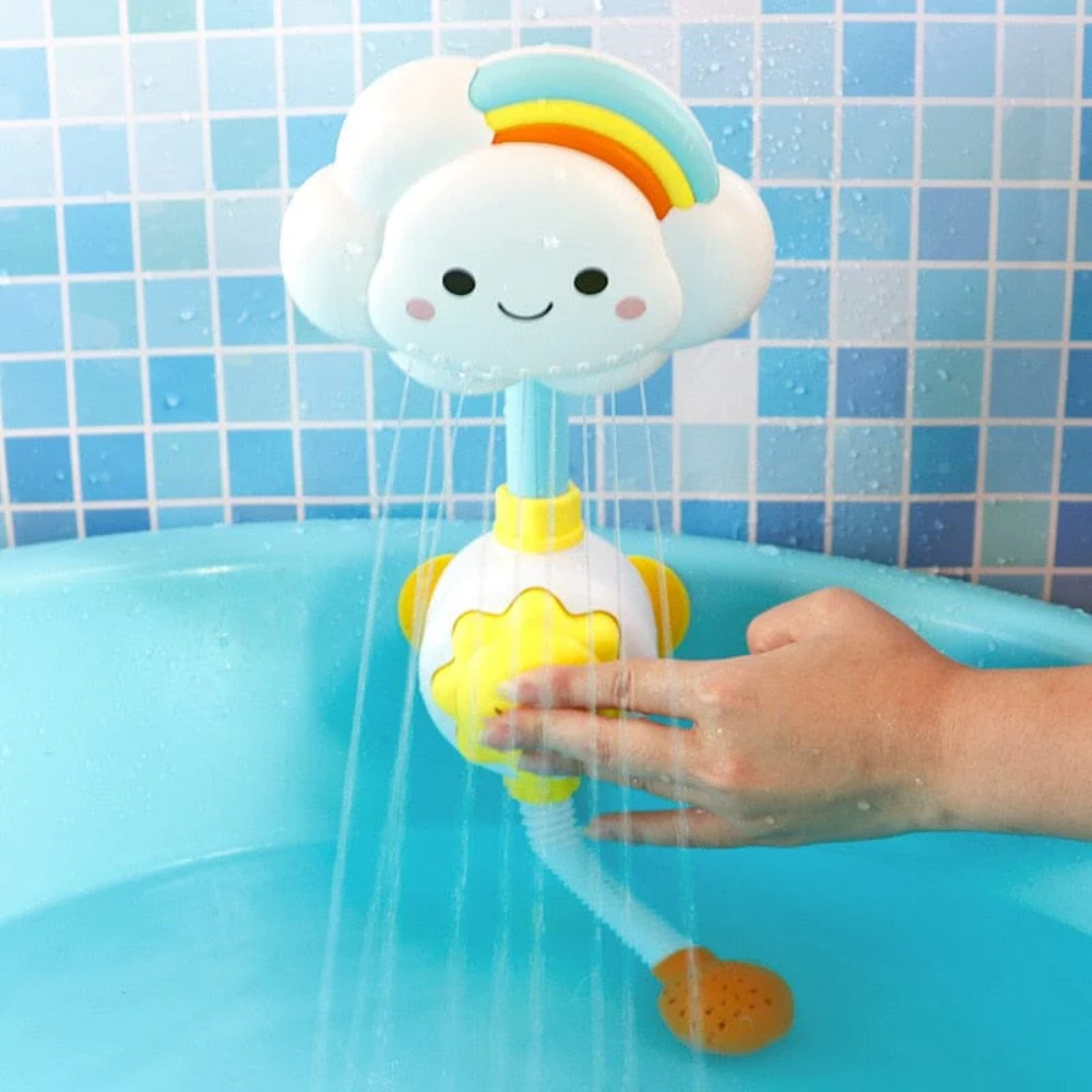 Cloud Baby Bath Toy – Water Spray Bath Toy with Suction Mount