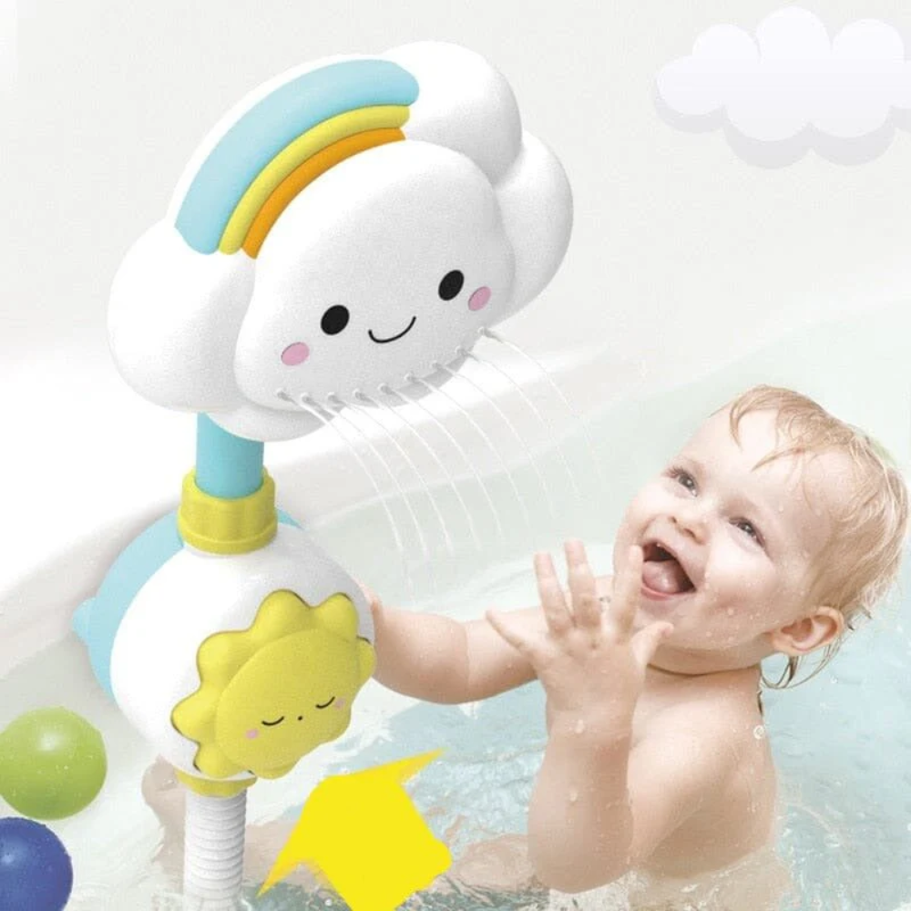 Cloud Baby Bath Toy – Water Spray Bath Toy with Suction Mount