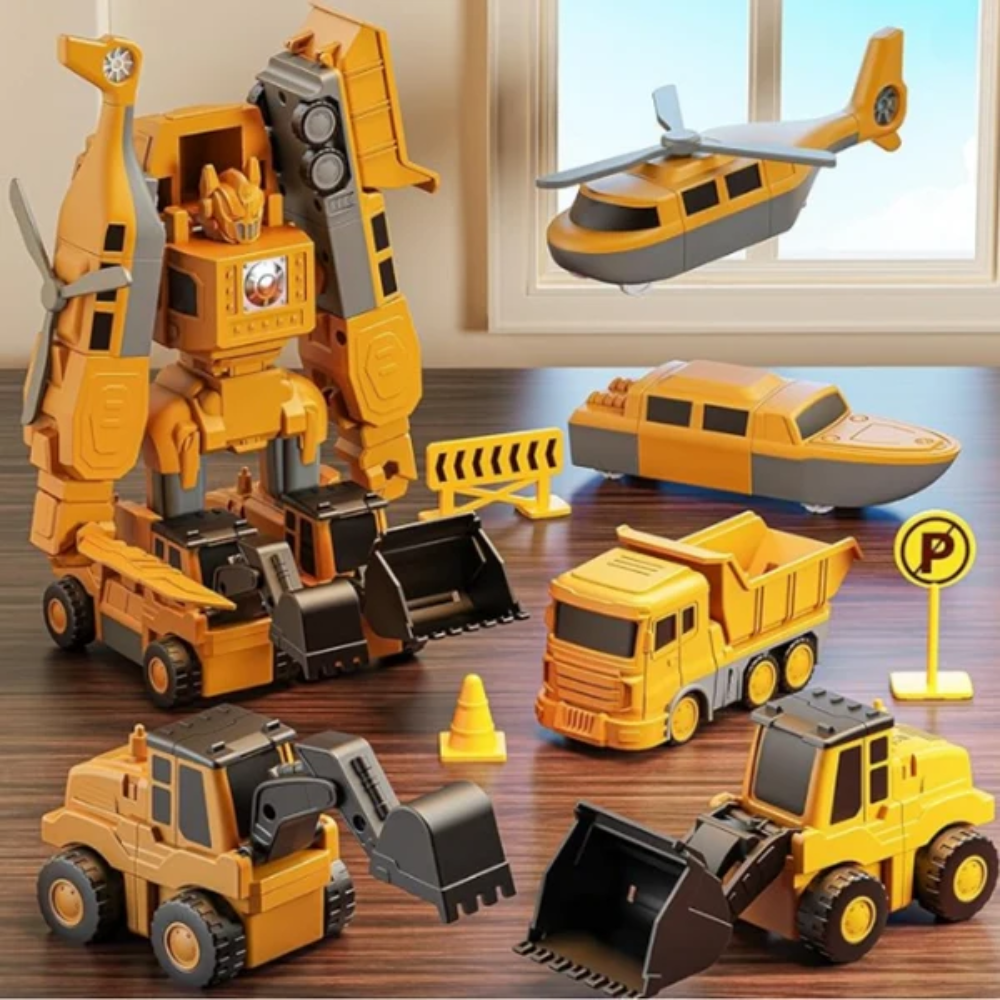 Constructo Magnetic Building Toy Set – Transforming Robot and Vehicle Construction Kit for Kids