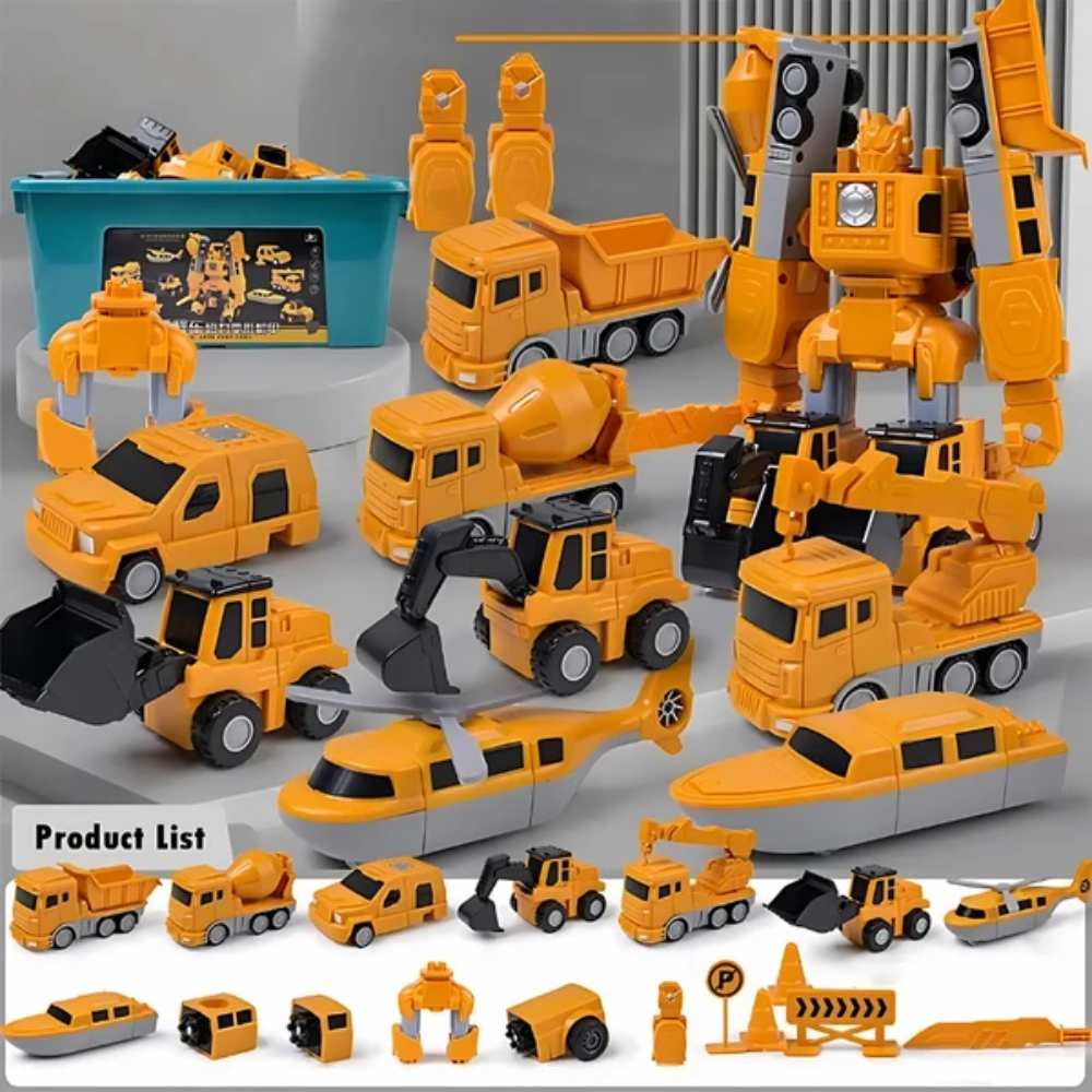 Constructo Magnetic Building Toy Set – Transforming Robot and Vehicle Construction Kit for Kids