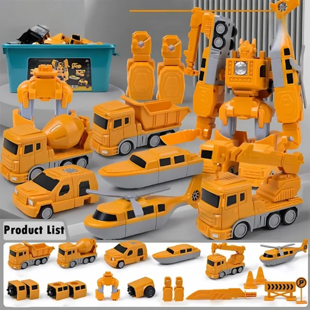 Constructo Magnetic Building Toy Set – Transforming Robot and Vehicle Construction Kit for Kids