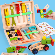 Craftology Montessori Wooden Toolbox – Kids Educational Building and Construction Toy