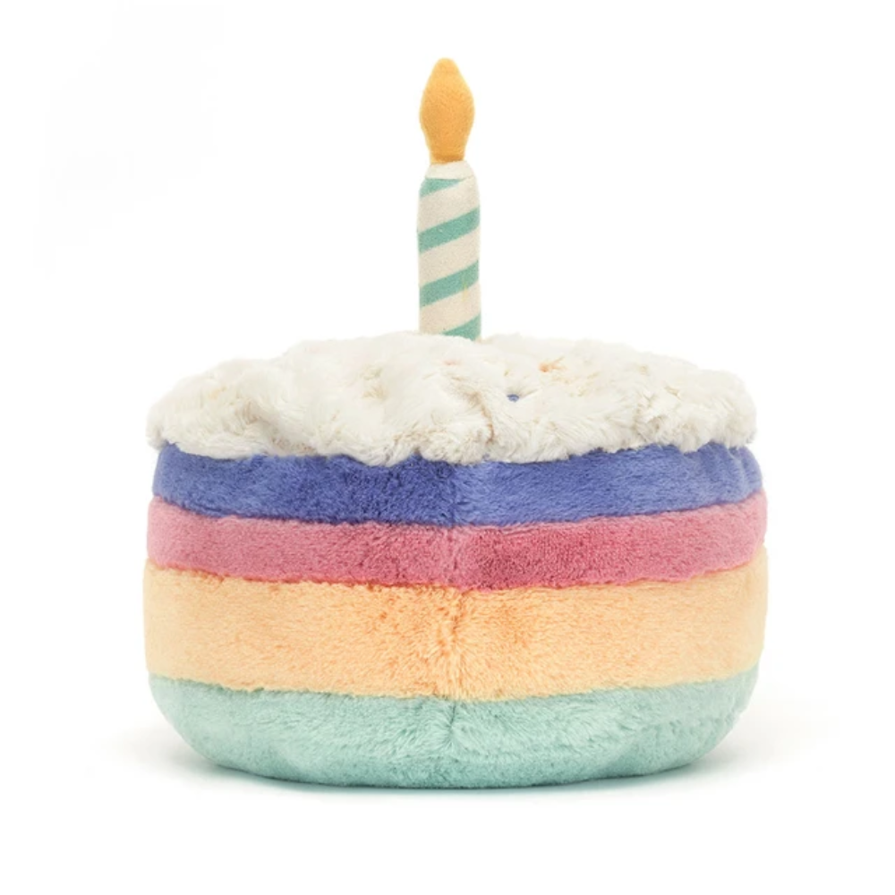 Rainbow Birthday Cake Plush Toy
