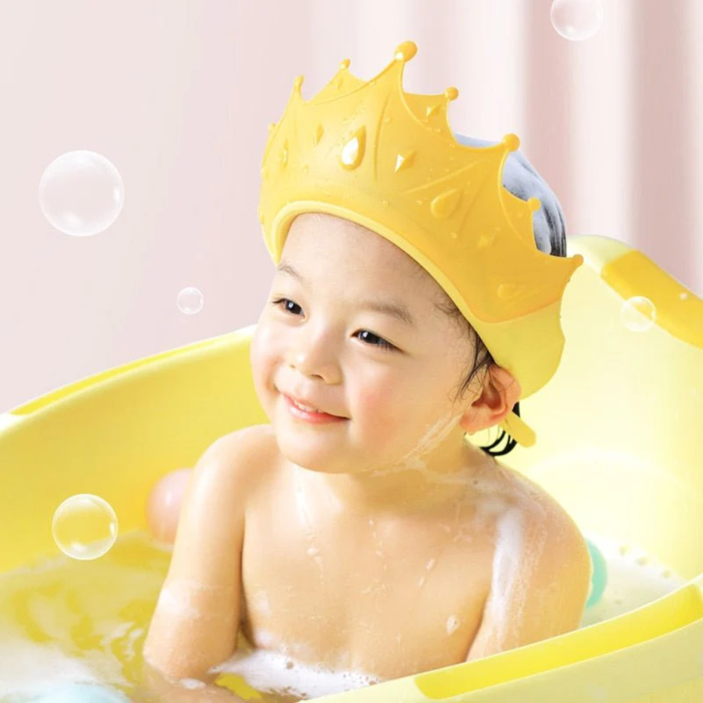 Crown Shape Shower Cap | Adjustable Fit