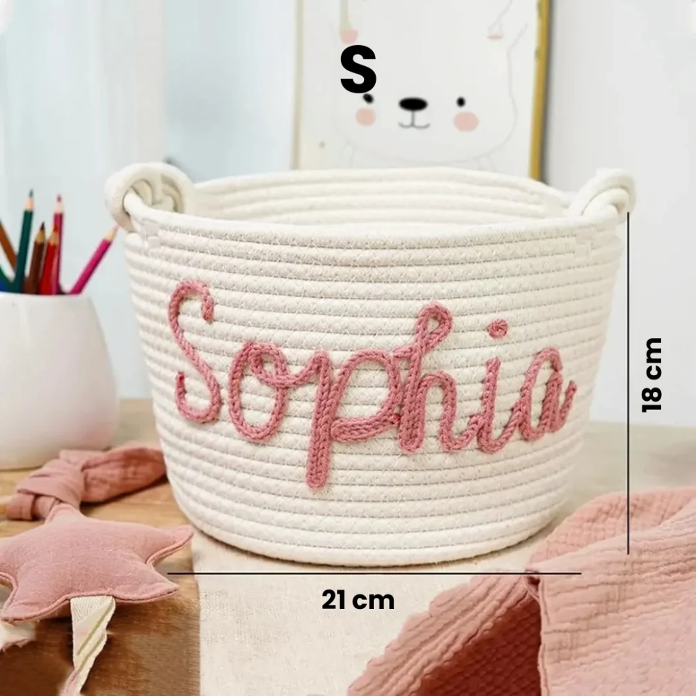 CuddleBasket – Personalized Baby Diaper Storage Basket