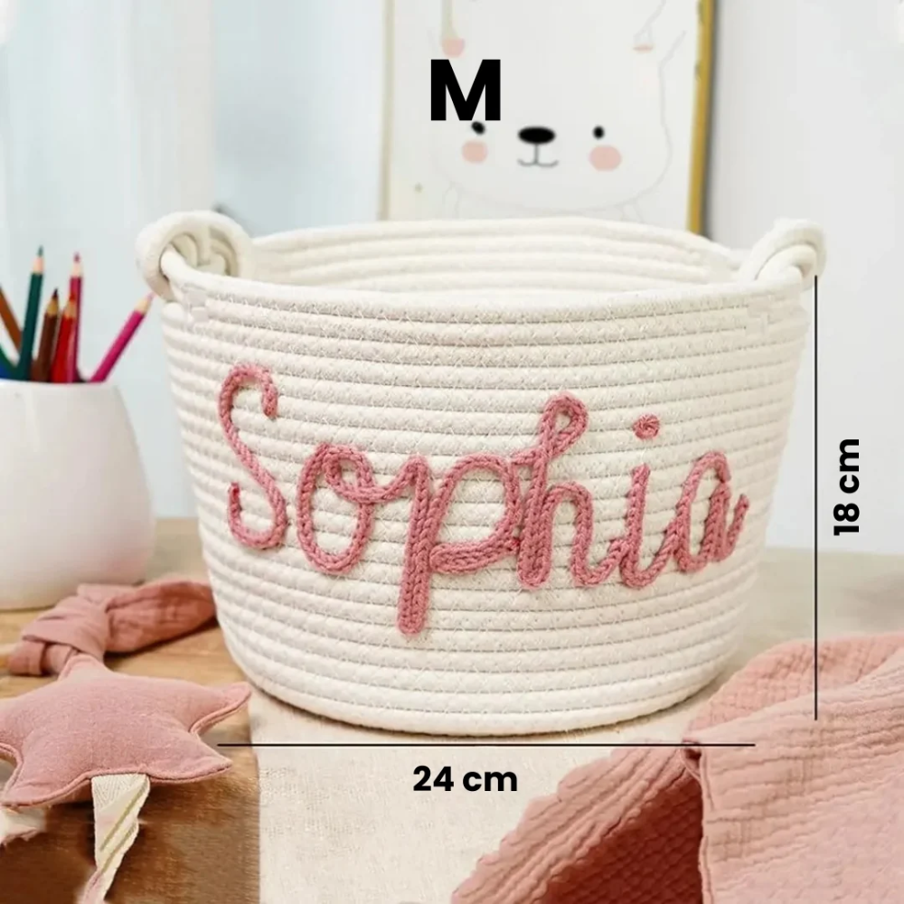 CuddleBasket – Personalized Baby Diaper Storage Basket
