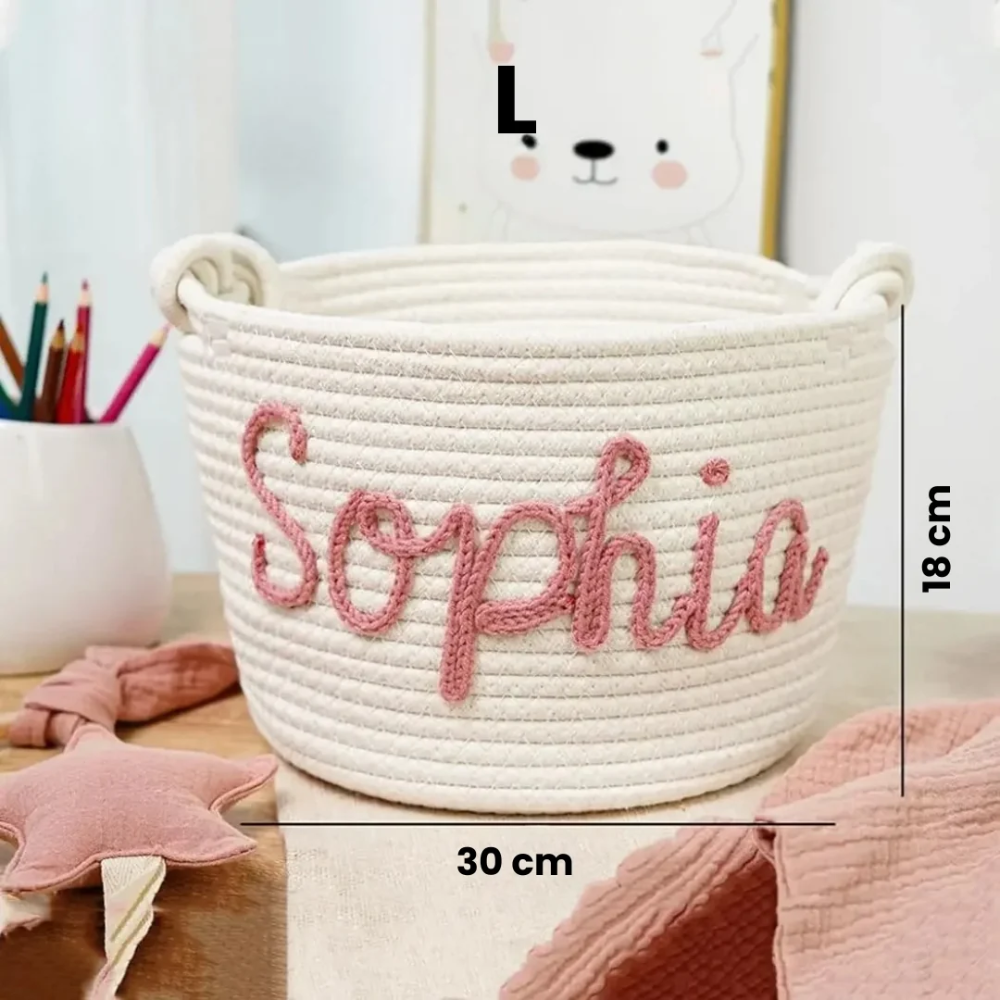 CuddleBasket – Personalized Baby Diaper Storage Basket