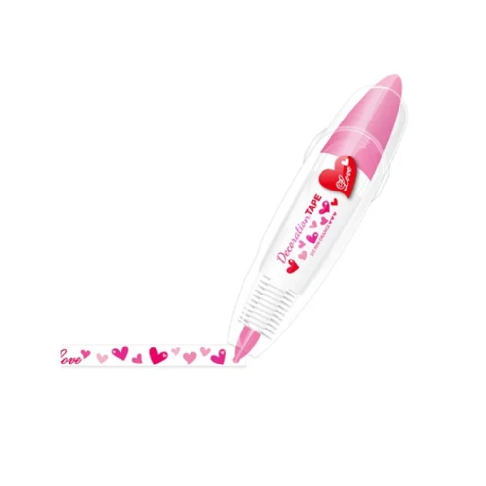 Cute Animal Decorative Tape Pen – Cartoon Pattern Roller for Journals and Crafts