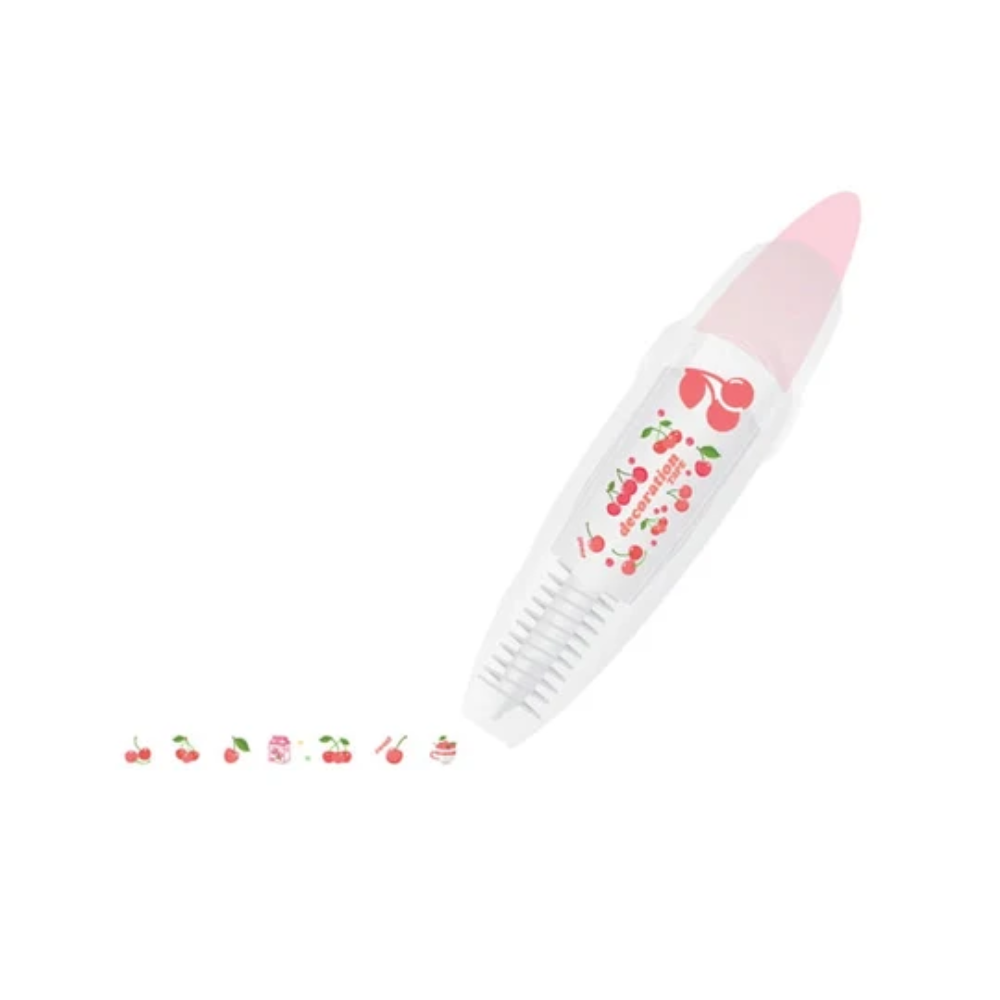 Cute Animal Decorative Tape Pen – Cartoon Pattern Roller for Journals and Crafts