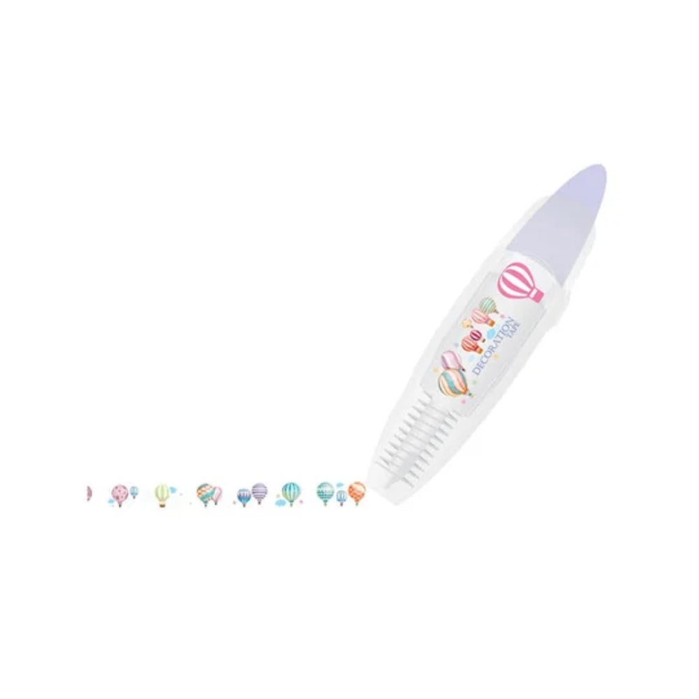 Cute Animal Decorative Tape Pen – Cartoon Pattern Roller for Journals and Crafts