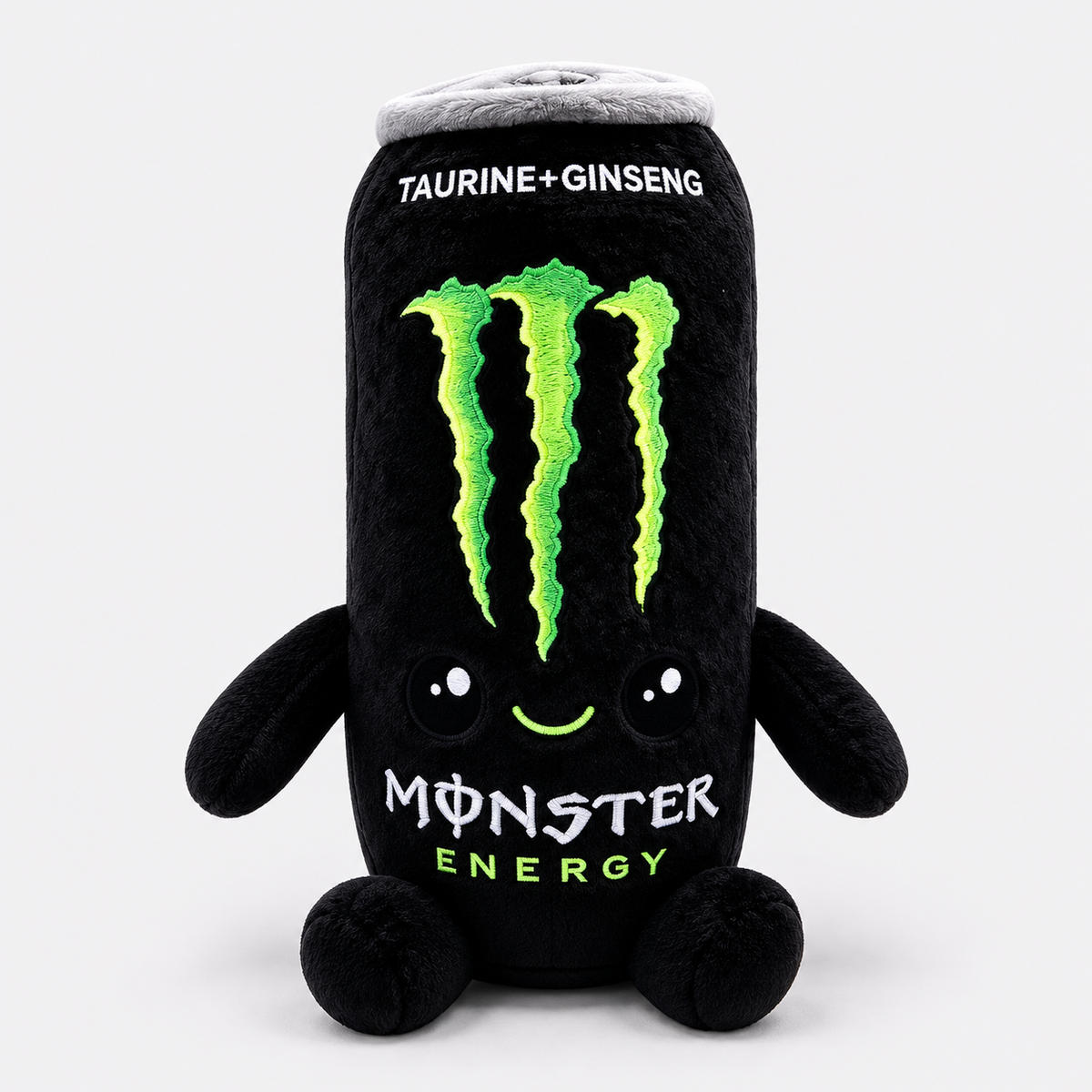 Monster Energy Plush Toy – Cute Black & Green Energy Drink Can Soft Toy
