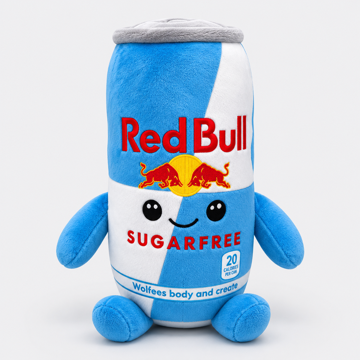Red Bull Sugarfree Plush Toy – Cute Energy Drink Can Soft Toy