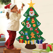 DIY Felt Christmas Tree for Kids – Wall Hanging Christmas Decorating Activity