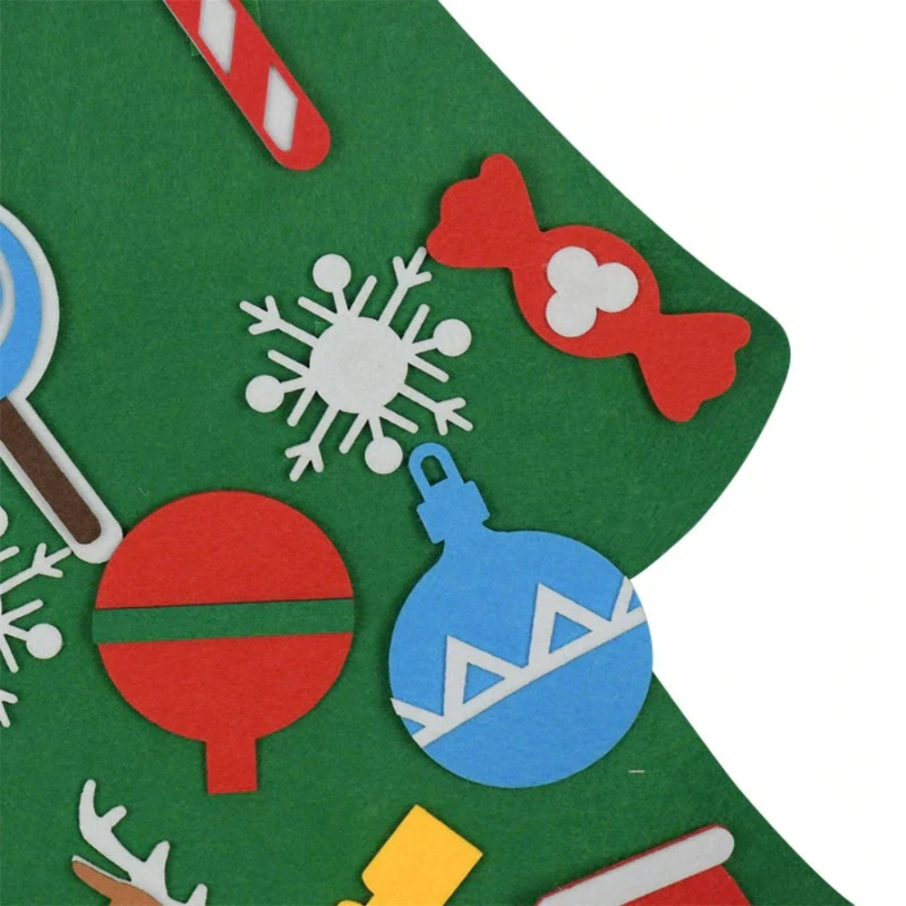 DIY Felt Christmas Tree for Kids – Wall Hanging Christmas Decorating Activity