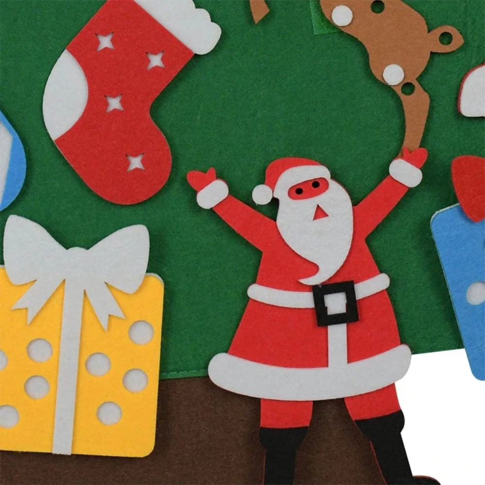 DIY Felt Christmas Tree for Kids – Wall Hanging Christmas Decorating Activity