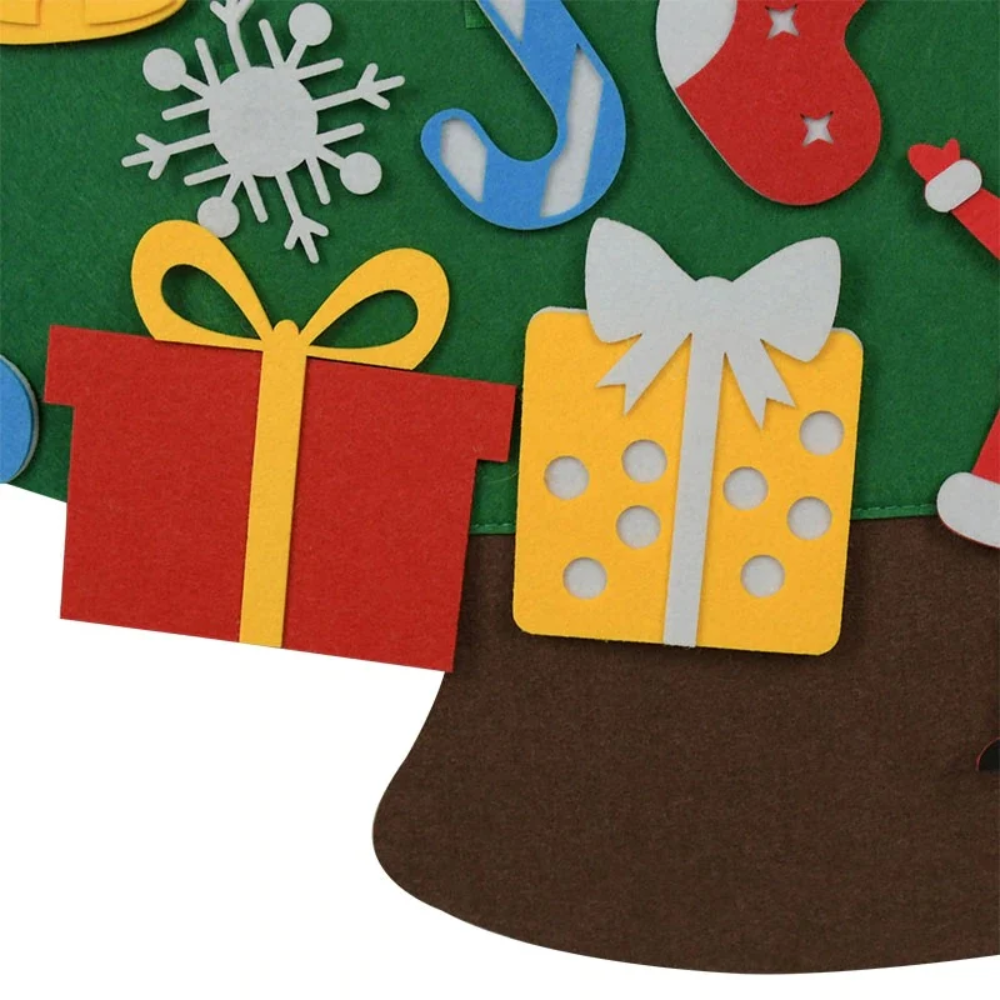 DIY Felt Christmas Tree for Kids – Wall Hanging Christmas Decorating Activity