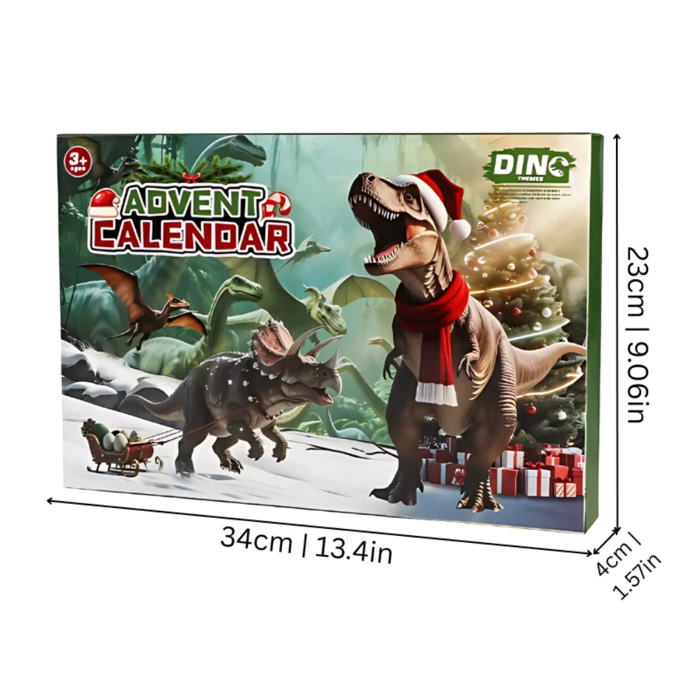 DinoDecember Dinosaur Advent Calendar – Christmas Countdown Toy for Kids