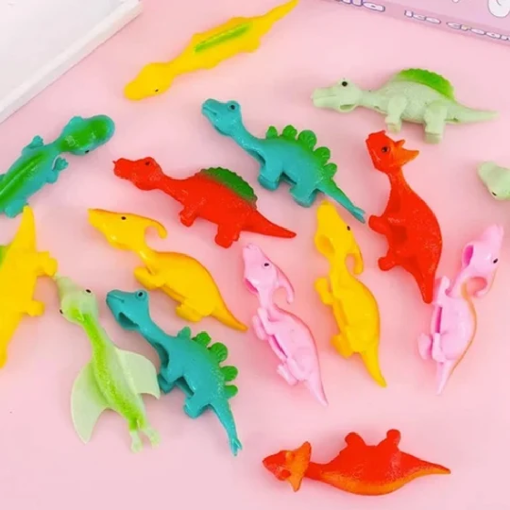 Dinosaur Slingshot Toys – Stretchy Flying Dinosaur Launchers for Kids