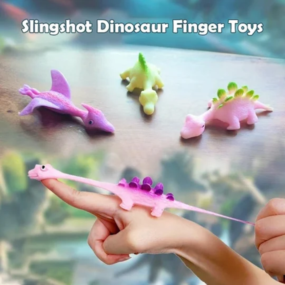 Dinosaur Slingshot Toys – Stretchy Flying Dinosaur Launchers for Kids