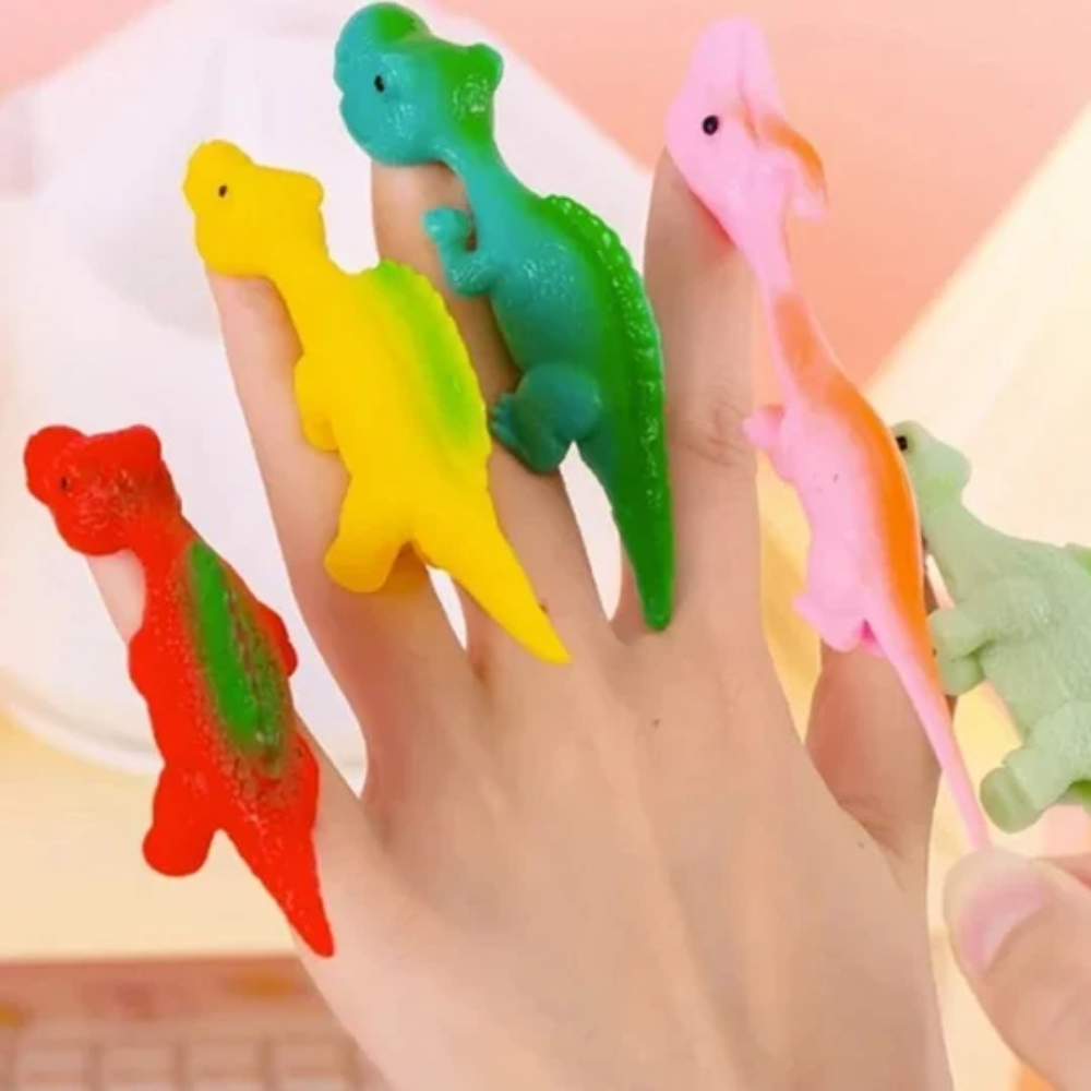 Dinosaur Slingshot Toys – Stretchy Flying Dinosaur Launchers for Kids