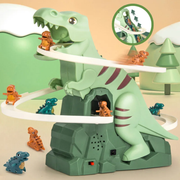Dinosaur Stair Climbing Toy – Electric Dino Slide with Music & LED Lights
