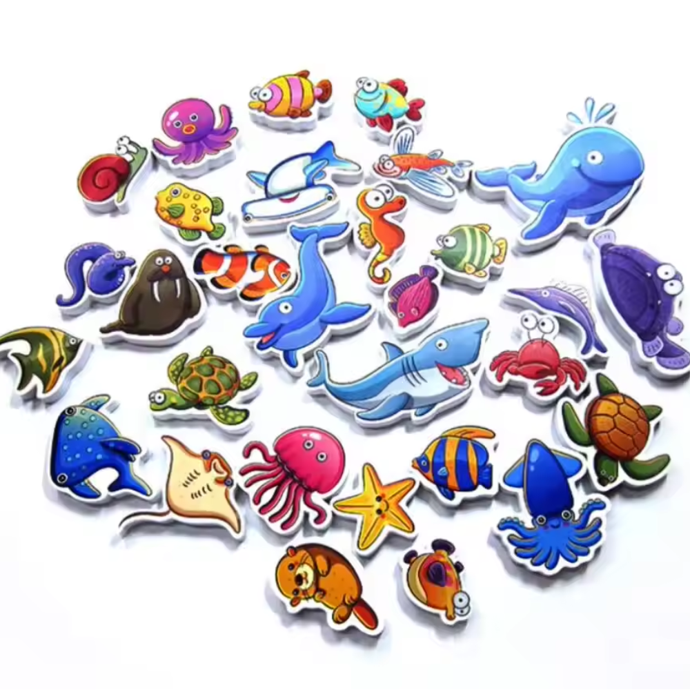 EVA Foam Animal Bath Toys for Kids – Floating Wall Stick Bath Set (Ages 2–4)