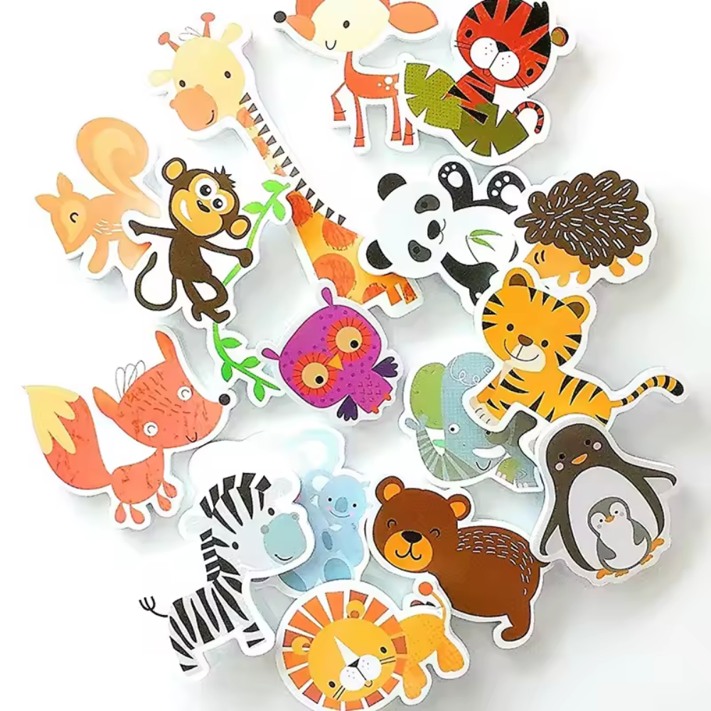 EVA Foam Animal Bath Toys for Kids – Floating Wall Stick Bath Set (Ages 2–4)