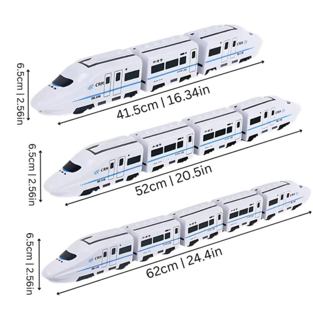 Electric Toy Train – Trackless Train Set with Lights and Sounds
