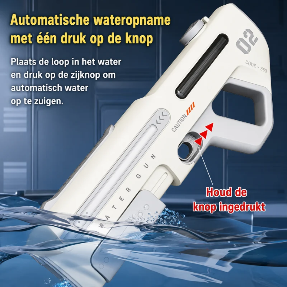 Electric Water Gun – Rechargeable Automatic Water Blaster with Large Water Capacity for Kids
