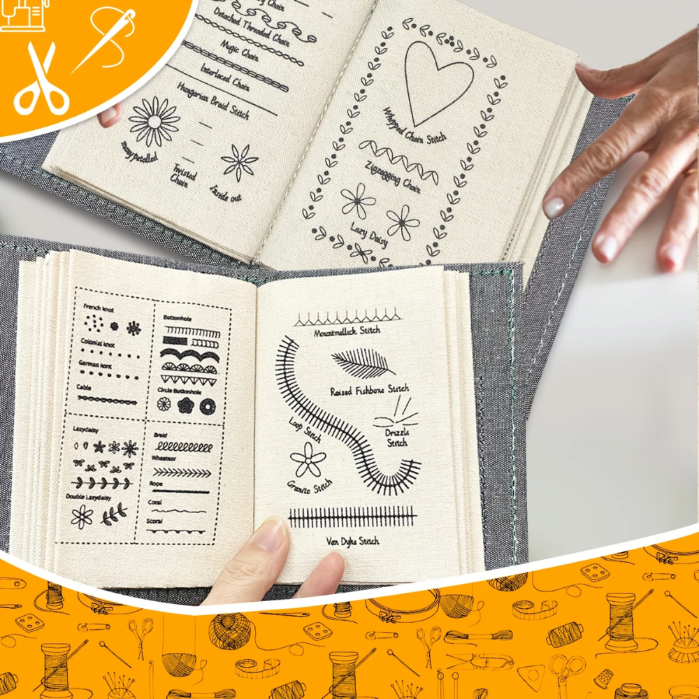 Embroidery Stitch Book – Beginner Sewing & DIY Craft Kit