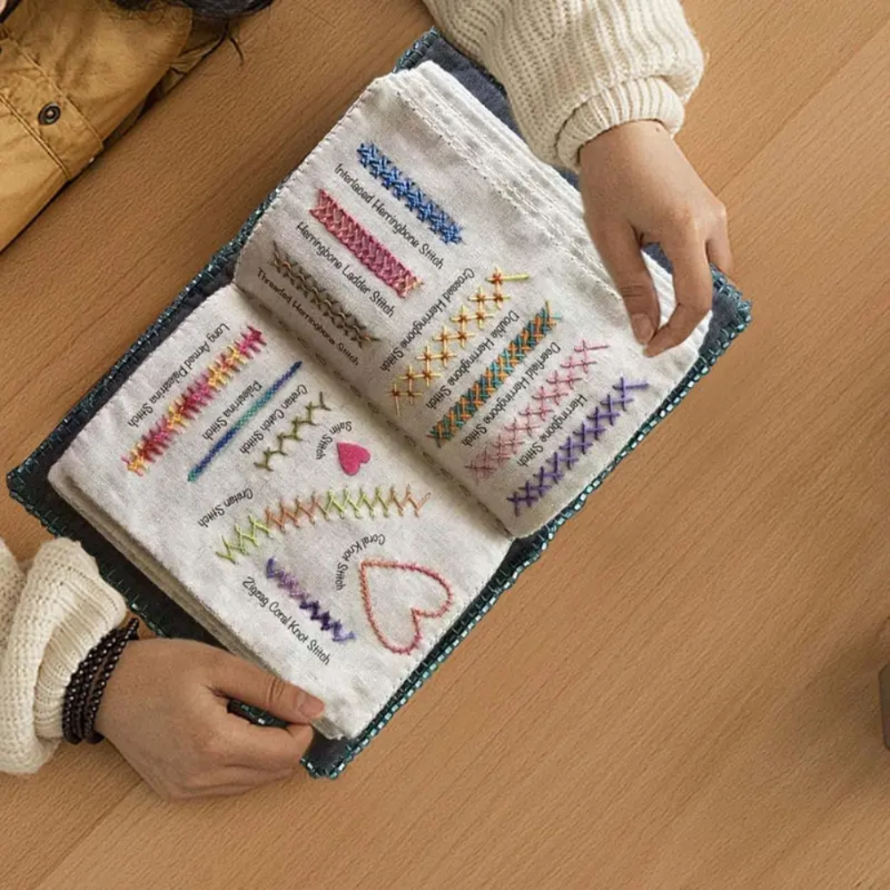 Embroidery Stitch Book – Beginner Sewing & DIY Craft Kit