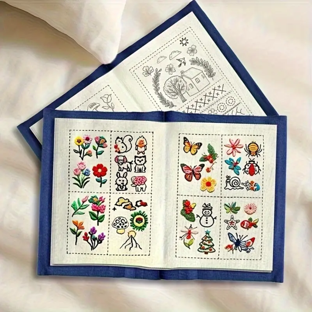 Embroidery Stitch Book – Beginner Sewing & DIY Craft Kit