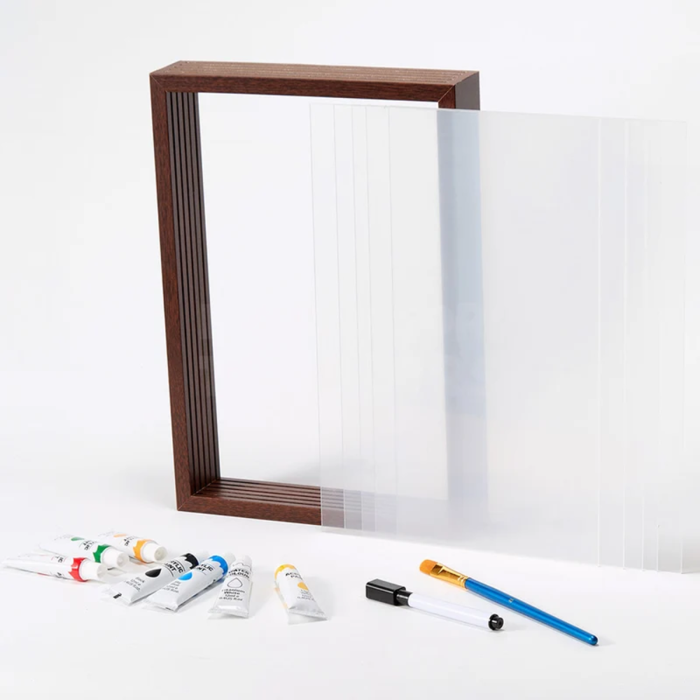 Family Handprint Frame Kit – DIY Wooden Keepsake Art Set with Paints