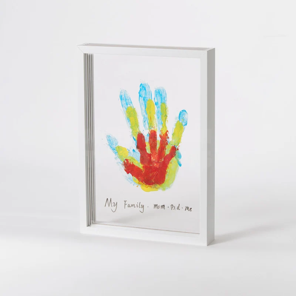 Family Handprint Frame Kit – DIY Wooden Keepsake Art Set with Paints