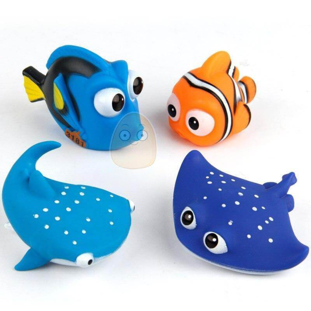 Baby Fish Bath Toy Set – Squeeze Water Bath Toys for Babies