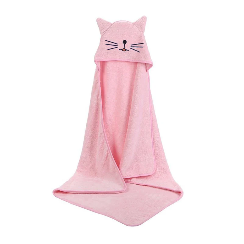 Fleece Hooded Bath Towel for Babies | Newborn