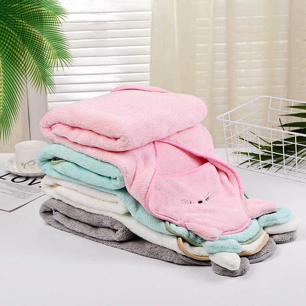 Fleece Hooded Bath Towel for Babies | Newborn