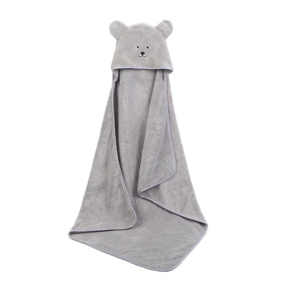 Fleece Hooded Bath Towel for Babies | Newborn