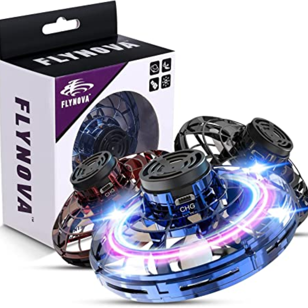 Flying UFO Drone Toy for Kids – Hand-Controlled Mini Drone with LED Lights