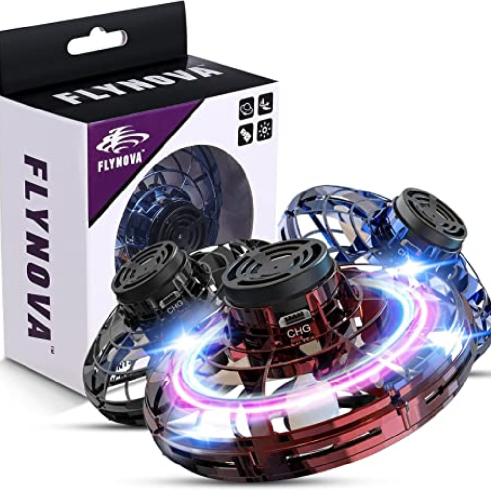 Flying UFO Drone Toy for Kids – Hand-Controlled Mini Drone with LED Lights