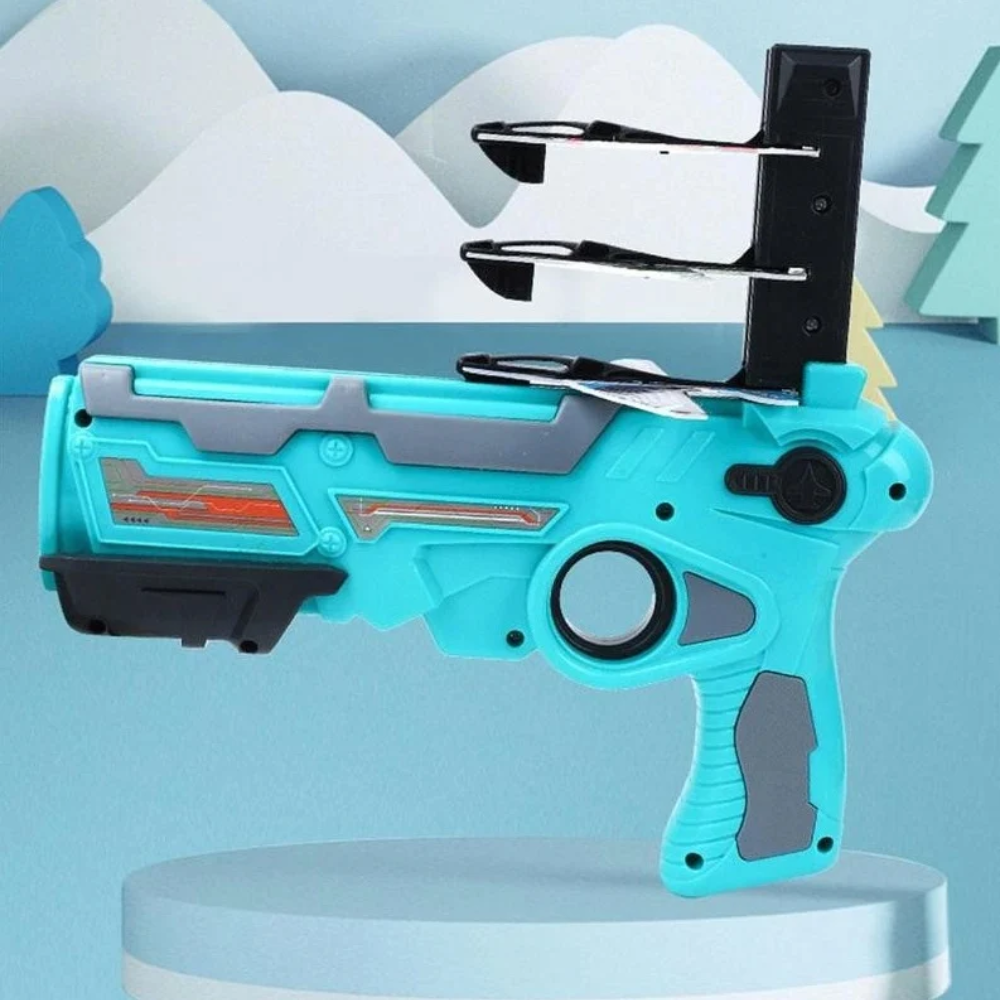 Foam Airplane Launcher Toy – 4-Plane Shooting & Flying Game for Kids