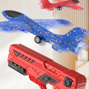 FoamFly Foam Airplane Launcher – Outdoor Flying Toy for Kids