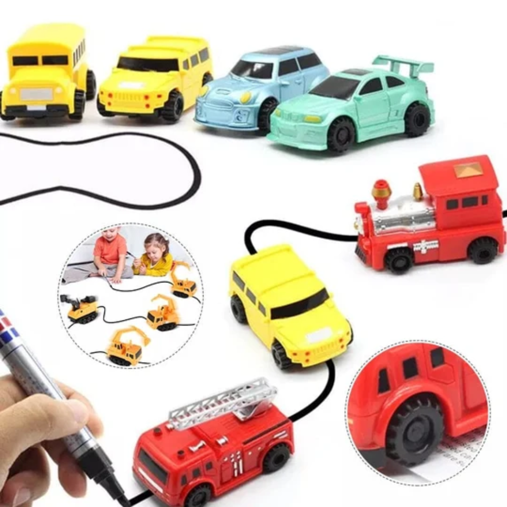 Follow The Line Inductive Car – Interactive Drawing and Line Tracking Toy for Kids