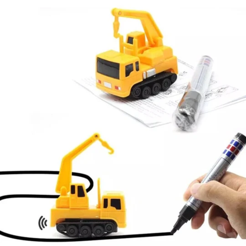 Follow The Line Inductive Car – Interactive Drawing and Line Tracking Toy for Kids