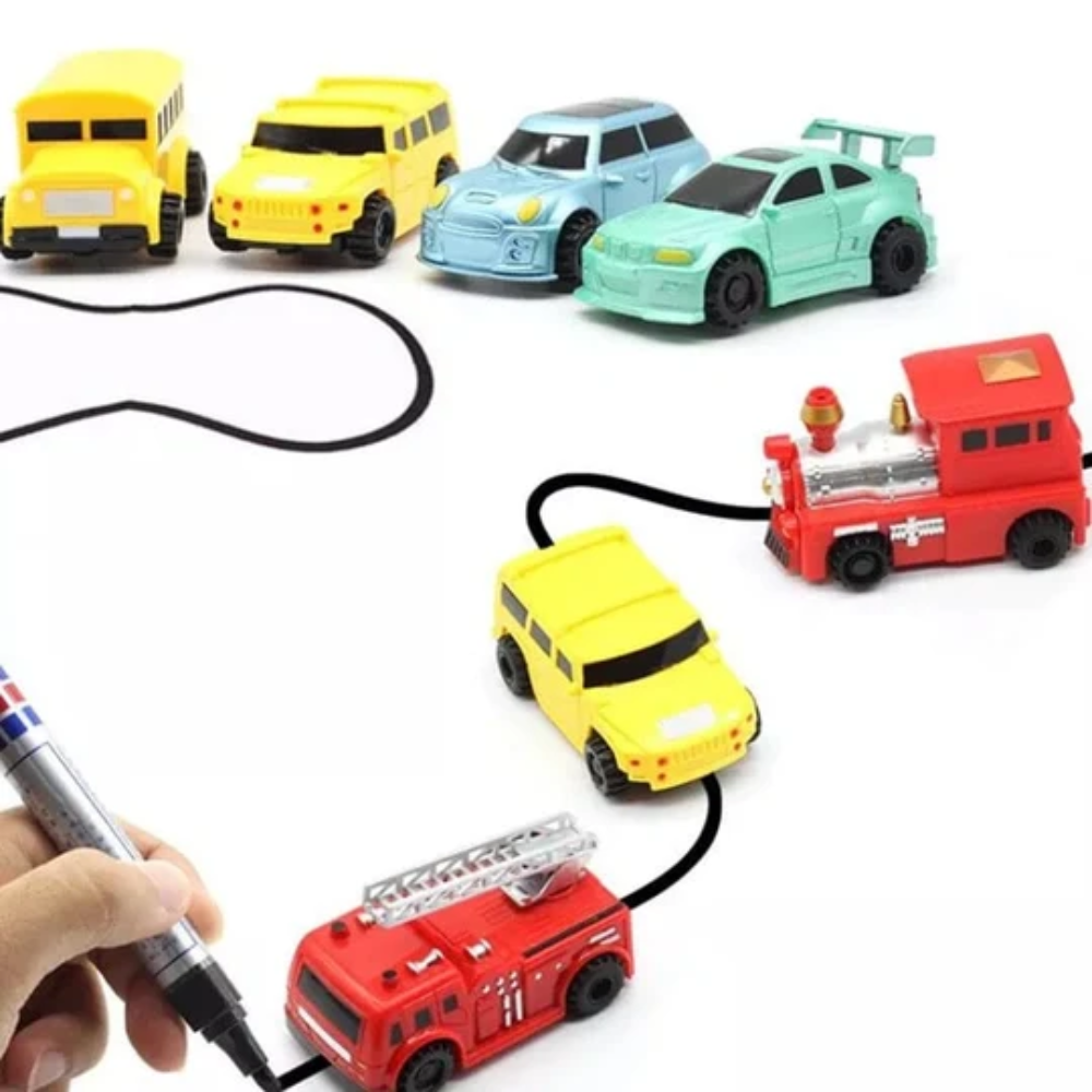 Follow The Line Inductive Car – Interactive Drawing and Line Tracking Toy for Kids