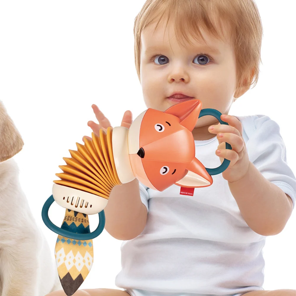 Fox Accordion Musical Toy for Kids – Interactive Pull and Play Instrument with Sounds