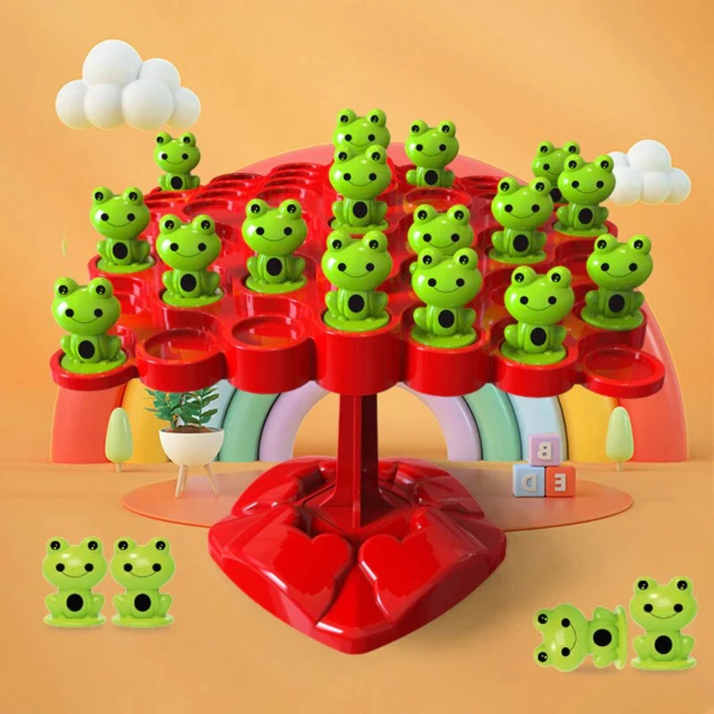 Frog Balance Tree Game – Educational Counting & Stacking Toy for Kids